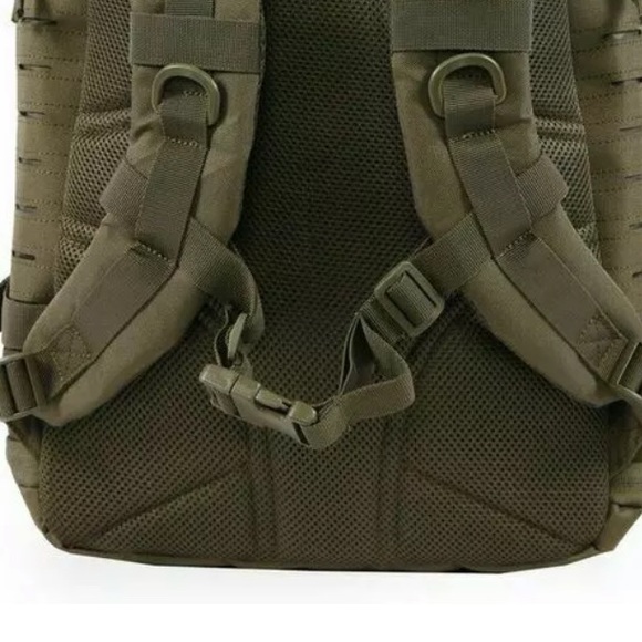Highland Tactical Backpack MOLLE Olive Green NEW - Picture 3 of 8